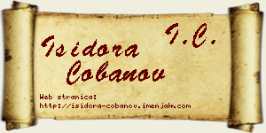 Isidora Čobanov vizit kartica